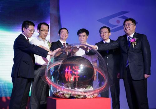 林洋电子在上海证券买卖所胜利上市，登录中国主板市场，股票代码601222